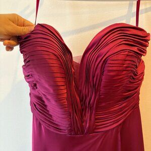 B. DARLIN FUSCHIA PINK PROM DRESS, SIZE 5/6